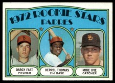 1972  Topps #457 Darcy Fast / Derrel Thomas / Mike Ivie RS, RC  Padres