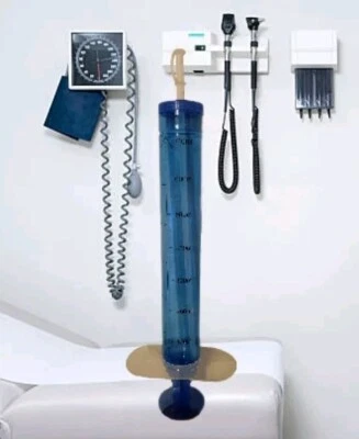 ENORME Novidade Seringa Garrafa Com Palha 24 Oz Grande 2 Pés de Altura!! Conjunto de 3 - Imagem 1 de 2