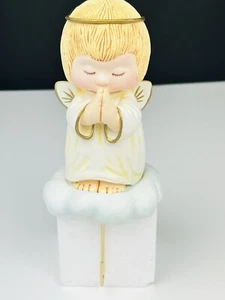 Vintage 1980 Hallmark Praying Angel Christmas Stocking Hanger Holder with Box - Picture 1 of 17