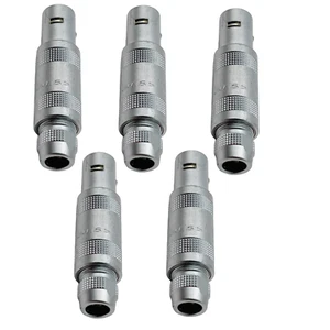 Lemo Swiss S FFA-0S-302 2-Contact Straight Plug Cable Collet Push Pull, 5 Pcs - Picture 1 of 21