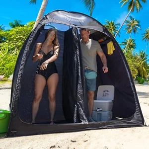 Portable Pop Up Privacy Tent Camping Shower Toilet Hiking Outdoor Changing Room - Picture 1 of 34