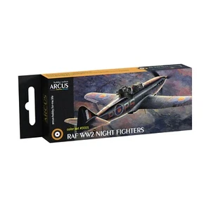 Enamel Paint Set RAF WW2 Night Fighters 6 Colors 10ml for Model Kit Arcus #E3005 - Picture 1 of 14