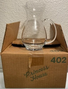 NOS Princess House HERITAGE kleiner 6 1/2" Krug #402 geschliffenes Kristallglas Saft - Bild 1 von 7