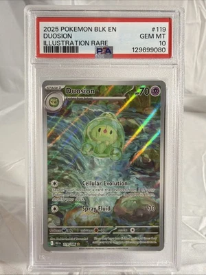 2025 Pokemon SV: BLK EN-Black Bolt #119/086 Duosion PSA 10 - Image 1 of 2