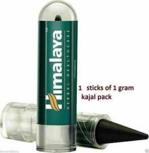 12X Himalaya Herbals Natural Black Lead Free Kohl 1Gm KAJAL Kohl Eye-liner - Picture 1 of 9