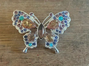 Napier Schmetterling Motte Strass Brosche große modische Anstecknadel - Bild 1 von 24