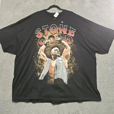 Camisa Stone Cold Steve Austin Para Hombres 5XL Negra WWE Lucha Gráfica Camiseta Leyendas Foto 1 de 4