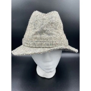 Sombrero vintage Fedora irlandés aplastable por Du Pont mediano 7-7 1/4 hecho en EE. UU. hombres papá - Imagen 1 de 7