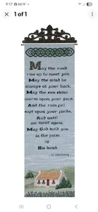Irish Prayer House Blessing Home Decor Wall Tapestry Metal Top Housewarming Gift - Picture 1 of 2