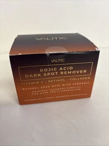 VALITIC Kojic Acid Dark Spot Remover Soap Bars with Vitamin C, Retinol, Collagen - Picture 1 of 4