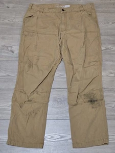 Pantalones Carhartt para hombre 38x30 beige tostado ropa de trabajo desgastados - Imagen 1 de 6