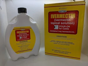 Ivermectin 1000 mL Pour-On - Safe and Fast Treatment for Cattle Parasites - Picture 1 of 6