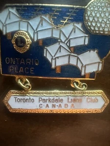 Tie Lapel Pin Lions Club Toronto Parkdale Ontario Place - Picture 1 of 1