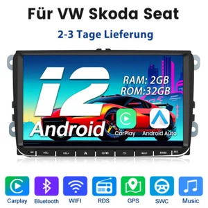 2+32G Carplay Für VW GOLF 5 PASSAT Jetta 9" Android 12 Autoradio GPS WiFi DAB BT - Bild 1 von 12