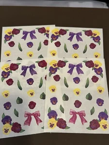 Creative Memories Lote de 4 Pegatinas Bloque Flores Púrpura Pensamiento Esquinas~ - Imagen 1 de 1