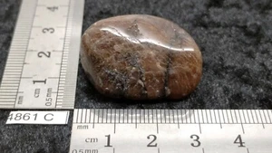 CHIASTOLITE ANDALOUSITE - pierre roulee naturelle - mineraux lithotherapie reiki - Picture 1 of 3