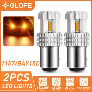 2x 3000K 1157 2357 LED Front Turn Signal Light Bulb for Hyundai Sonata 2000-2019 - Picture 1 of 11