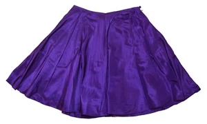 $698 Polo Ralph Lauren Mujer Metálico Satinado Hasta la Rodilla Falda Tutú Púrpura 6 - Imagen 1 de 3