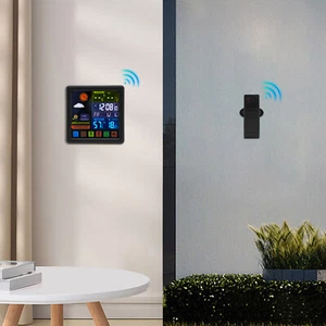 3 Channels Digital Weather Station Multi-function Alarm Calendar W/ Touch Screen - Picture 1 of 11