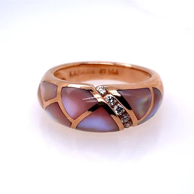 Kabana Mother Of Pearl Diamond 14K Rose Gold Ring DG7076680 - Image 1 of 4