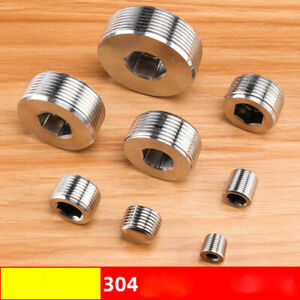 Stainless Steel Bspt Taper Male Thread End Blanking Stop Plug Adapter 3/8"-2" AU