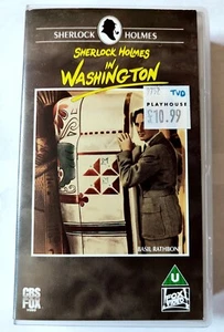 Sherlock Holmes in Washington - Basil Rathbone Mystery VHS - NEW SEALED RARE - Picture 1 of 3