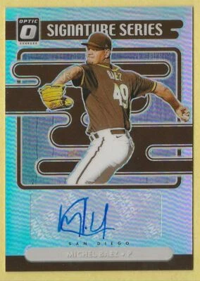 2021 Donruss Optic Michel Baez Signature Series Holo San Diego Padres SS-MB - Image 1 of 2