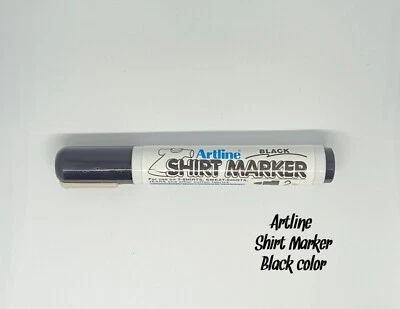 Artline Shirt Marker Pen 2mm Clothing Cotton Apparel Fabric Textile Black - Image 1 of 4