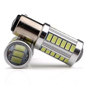 4X P21W 1016 1034 1157 BAY15D LED White Turn Signal Tail Light Bulbs 12V 24V - Picture 1 of 12