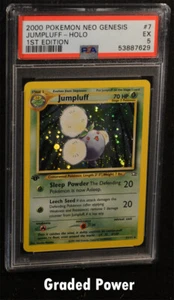 Neo Genesis 1st Edition Jumpluff PSA 5 HOLO (7629) 7/111 Pokemon - Picture 1 of 1