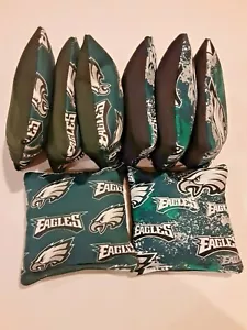 8 Cornhole Bag Set Corn Hole Philidelphia Eagles KGRN/BLK - Picture 1 of 1