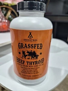 Ancestral supplements Grassfed Beef Thyroid 180 capsules 500mg EA fast shipping. - Picture 1 of 2