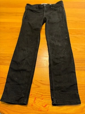 Hollister girls teen size 7 slim W 28 x L 29 black denim skinny jeans pants - Image 1 of 2