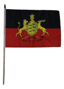 12x18 12"x18" Kingdom of Wurttemburg German Germany Stick Flag wood Staff - Picture 1 of 1