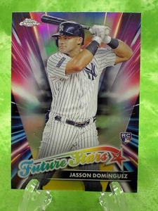 Jasson Domínguez 2024 Topps Chrome Update Future Stars #FSU-12 New York Yankees - Picture 1 of 11