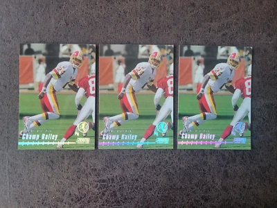 (3) 1999 Topps Stadium Club ROOKIE Champ Bailey #153 - Washington Redskins - Image 1 of 3
