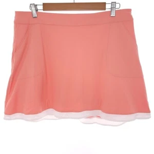 Peter Millar Womenswear UPF 50 Sun Protection Golf Orange Skort XL - Picture 1 of 9