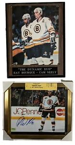 2 Bruins Plaques 🏒 Phil Kessel Signed 8x10 Photo & Borque Neely  NHL Hockey COA
