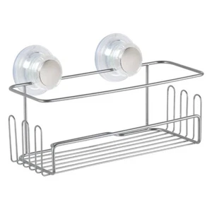 InterDesign 28275 Turn And Lock Suction Small Shower Storage Basket For Hanging - Picture 1 of 7