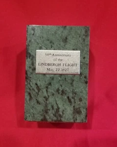 Rare 50th Anniversary Of The Lindbergh Flight May 22, 1927 Paperweight  - Picture 1 of 7