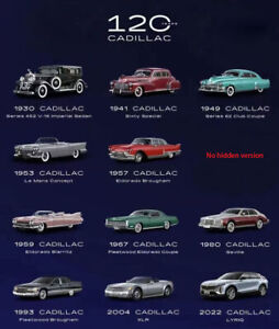 1/64 Dealer versions Cadillac 120th anniversary Model Series 1930-2022 