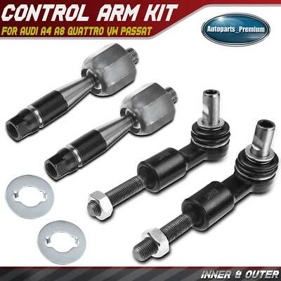 4x Extremo de barra de amarre interior y exterior para Audi A4 A4 Quattro A8 Quattro Volkswagen Passat Foto 1 de 4