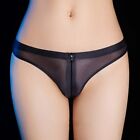Sexy See Through Crothless Underwear Shiny Glossy Womens Briefs In Four Colors