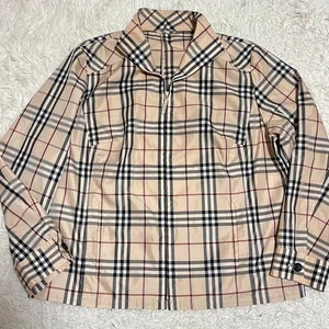 Burberry London Blouson Jumper Swing Top Nova Check Size 15 Zip Unisex Beige - Picture 1 of 10