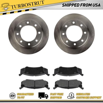 Kit de pastilhas de freio rotores de freio dianteiro OE para 1973 1974 Dodge B300 Van D300 Pickup - Imagem 1 de 4