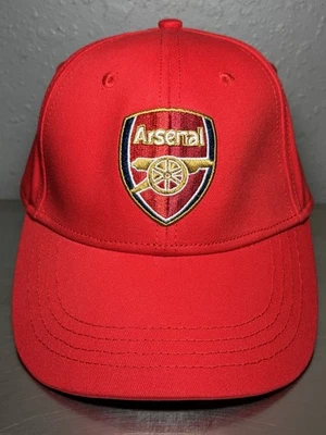 Arsenal FC Gunners EPL Adjustable Strap Hat Cap Red  - Image 1 of 4