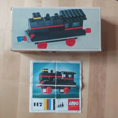BOX SCATOLA LEGO Locomotive without Motor 117-1 Locomotiva Treni + Brochure 1967 - Immagine 1 di 4
