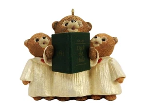 "Glee Club Bears", Trio Singing Deck The Halls, Hallmark Keepsake Ornament, 1991 - Bild 1 von 9