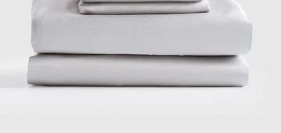 NWT QUINCE BAMBOO TWIN XL  3 PIECE SHEET SET LIGHT GREY retail $99.90 - Image 1 of 4