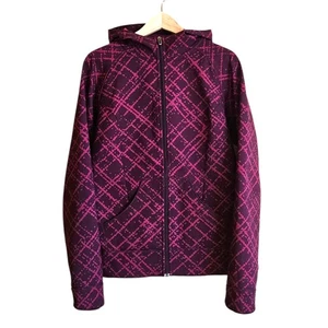 Columbia OmniShield giacca soft shell con cappuccio zip intera tasche rosa donna grande - Foto 1 di 10